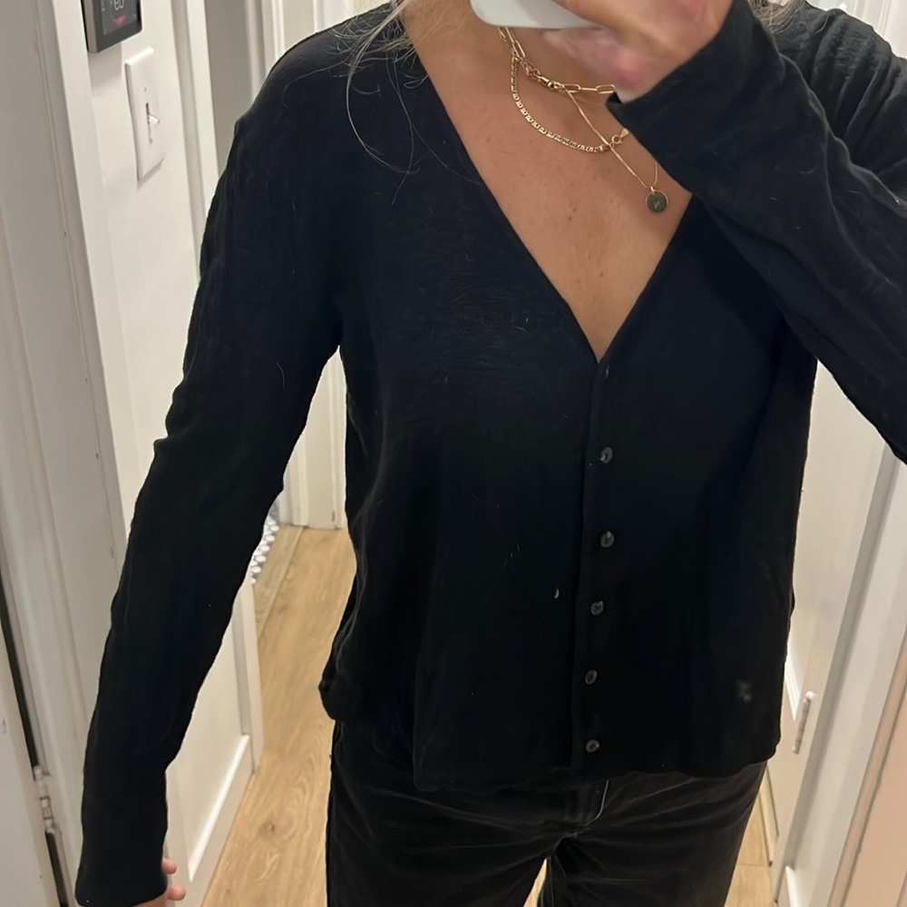 Thin t shirt cardigan